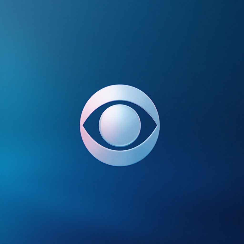 CBS Network Logo Icon – Classic Blue Eye Design